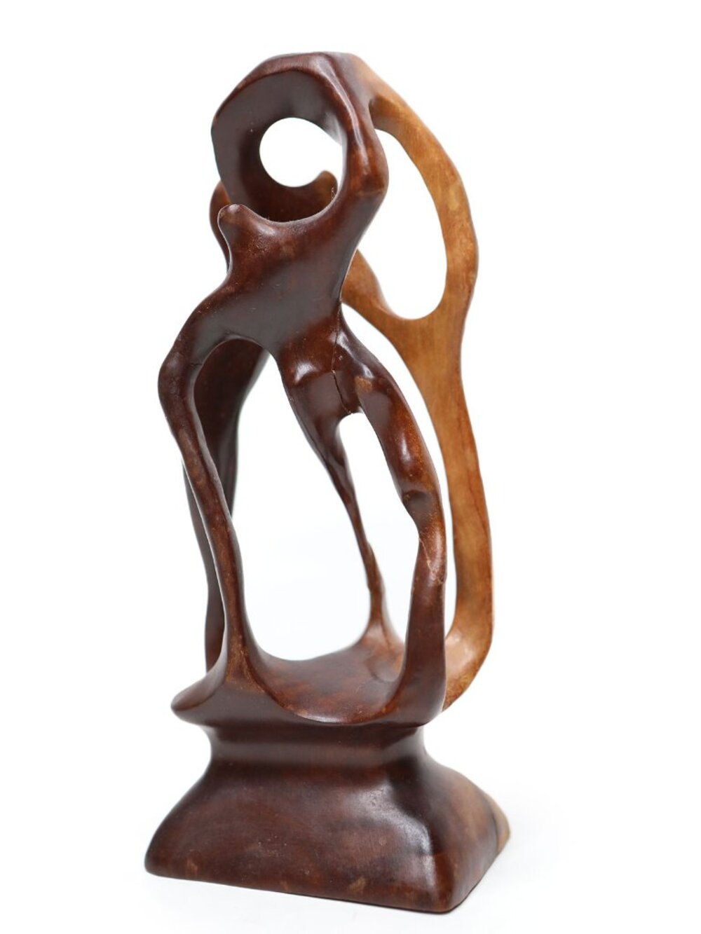 Vintage Mid-Century Modern Abstract Wood Sculpture - Biomorphic Carving - Picture 14 of 14